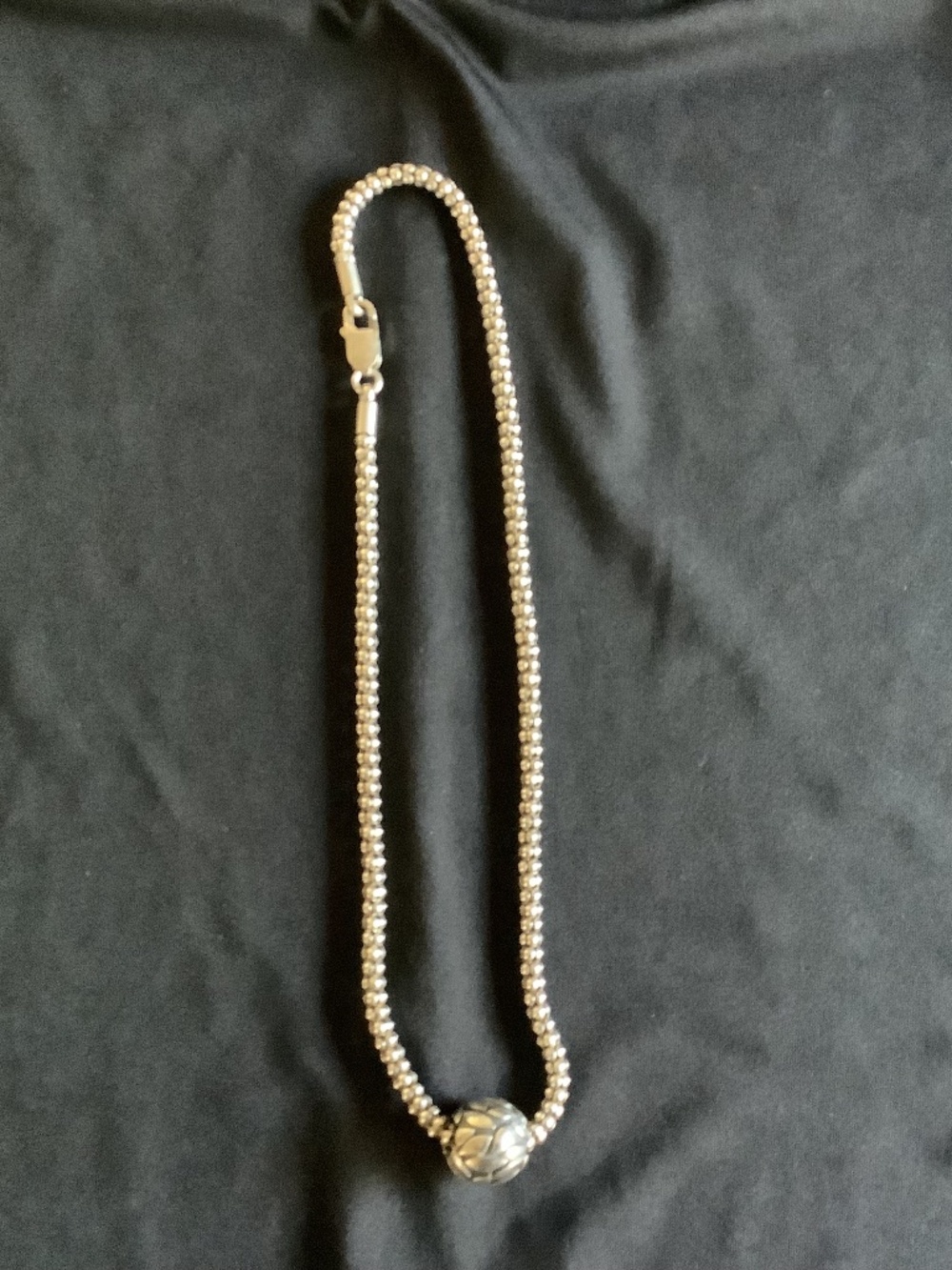 Silpada Sterling Chain with Leaf Bead